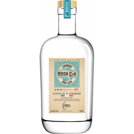 MOON GIN LONDON DRY GIN "Sur les pavés du Port de la Lune"