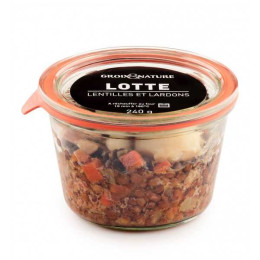 Lotte Lentilles et Lardons