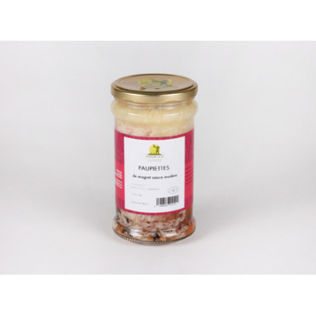 Paupiettes de magret sauce madère