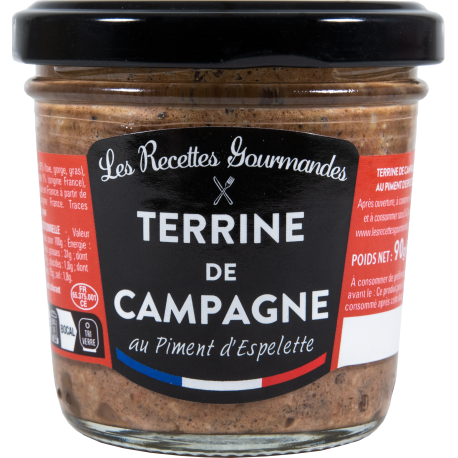 Terrine de campagne au piment d'Espelette 90 g