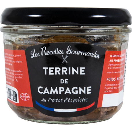 Terrine de campagne au piment d'Espelette 180g