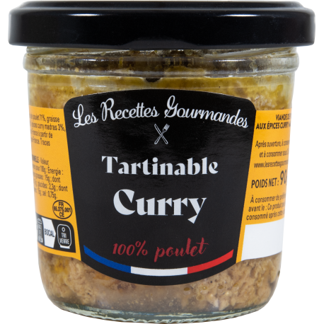 Tartinable de poulet aux épices curry Madras