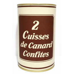 2 cuisses de canard confites