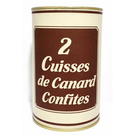 2 cuisses de canard confites