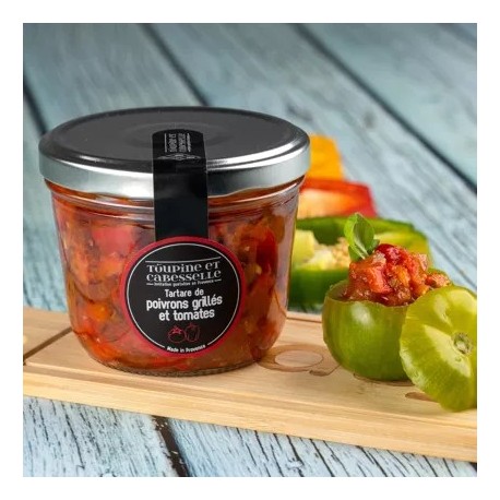 Tartare de poivrons grillés et tomates