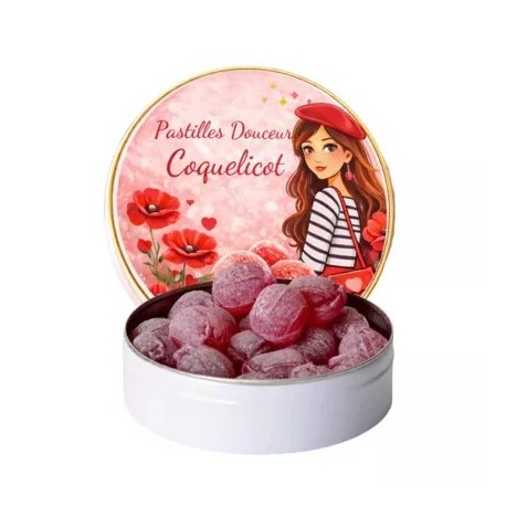 Bonbons saveur coquelicot