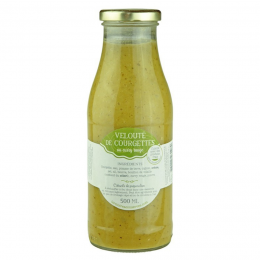 Velouté de courgette au curry rouge