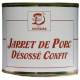 Jarret de porc désossé confit