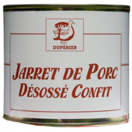 Jarret de porc désossé confit