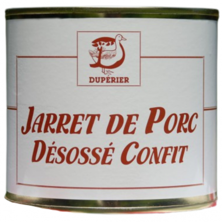 Jarret de porc désossé confit