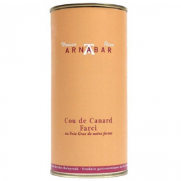 Cou de canard farci au foie gras Arnabar 500g