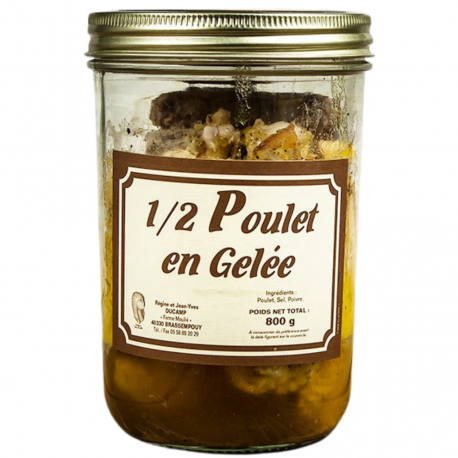 Demi-poulet en gelée