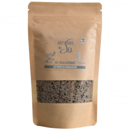 Sel fin de Guérande au Poivre Noir de Madagascar – Recharge 200g | Artisans du Sel