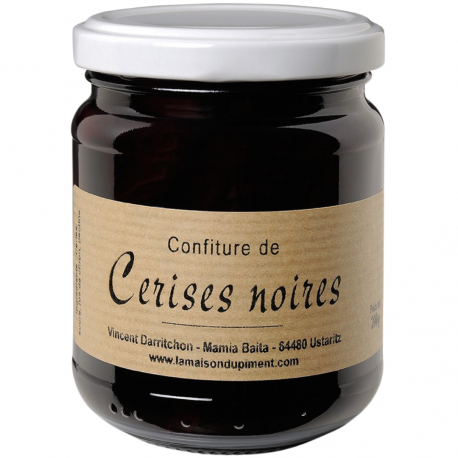 Confiture de cerises noires