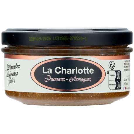 Charlotte aux pruneaux et à l’Armagnac
