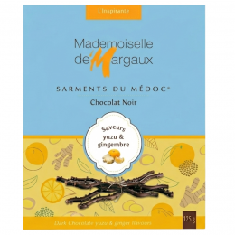 Sarments du Médoc chocolat noir Yuzu & Gingembre