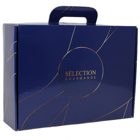 Valise sélection gourmande bleue