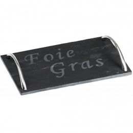 PLATEAU EN VERITABLE ARDOISE 'FOIE GRAS'