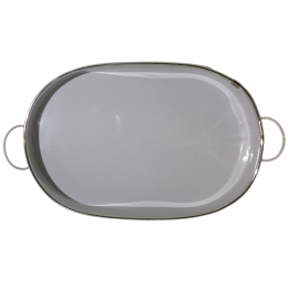 Plateau métal blanc