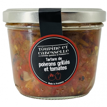 Tartare de poivrons grillés et tomates