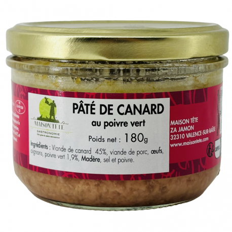 Pâté de canard au poivre vert