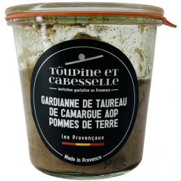 Gardianne de taureau de Camargue AOP et pommes de terre