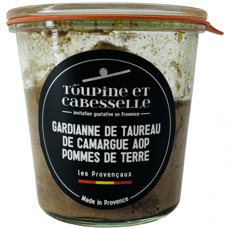 Gardianne de taureau de Camargue AOP et pommes de terre