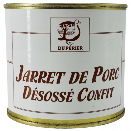 Jarret de porc désossé confit