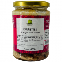 Paupiettes de magret sauce madère
